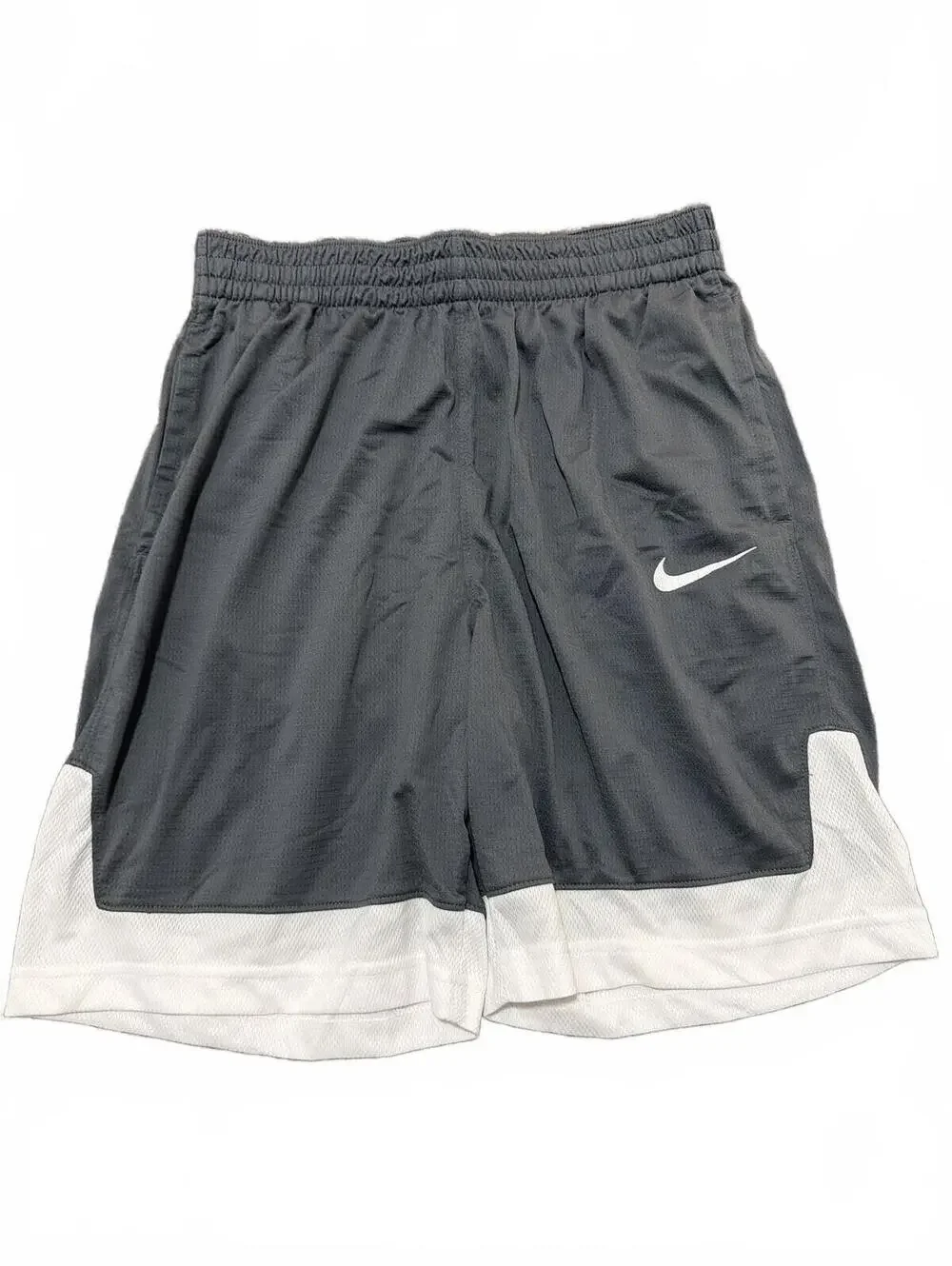 Nike Dri-FIT Boys Gray Athletic Gym Shorts L+ Husky